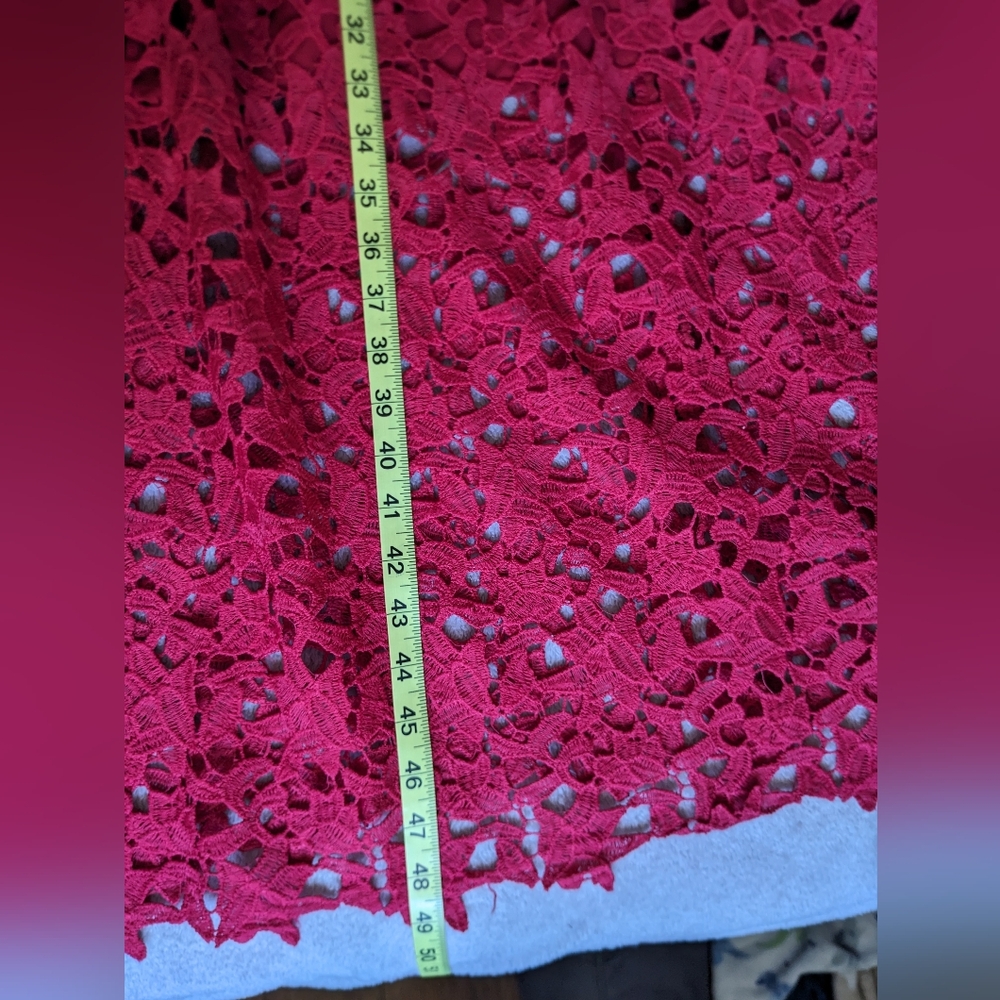 ASTR Red Lace Midi Dress - Picture 10 of 13